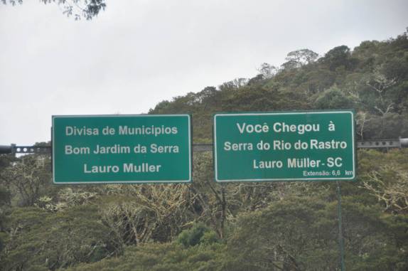 Início da descida da Serra do Rio do Rastro, região de Urubici - SC